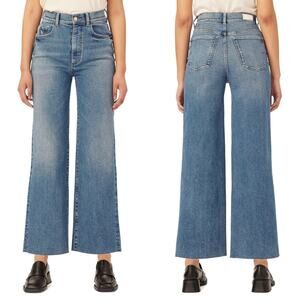 DL1961 Hepburn High Rise Ankle/Crop Wide Leg Jeans in East Lake 22W NWT